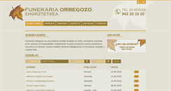 Desktop Screenshot of funerariaorbegozo.com