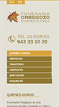 Mobile Screenshot of funerariaorbegozo.com